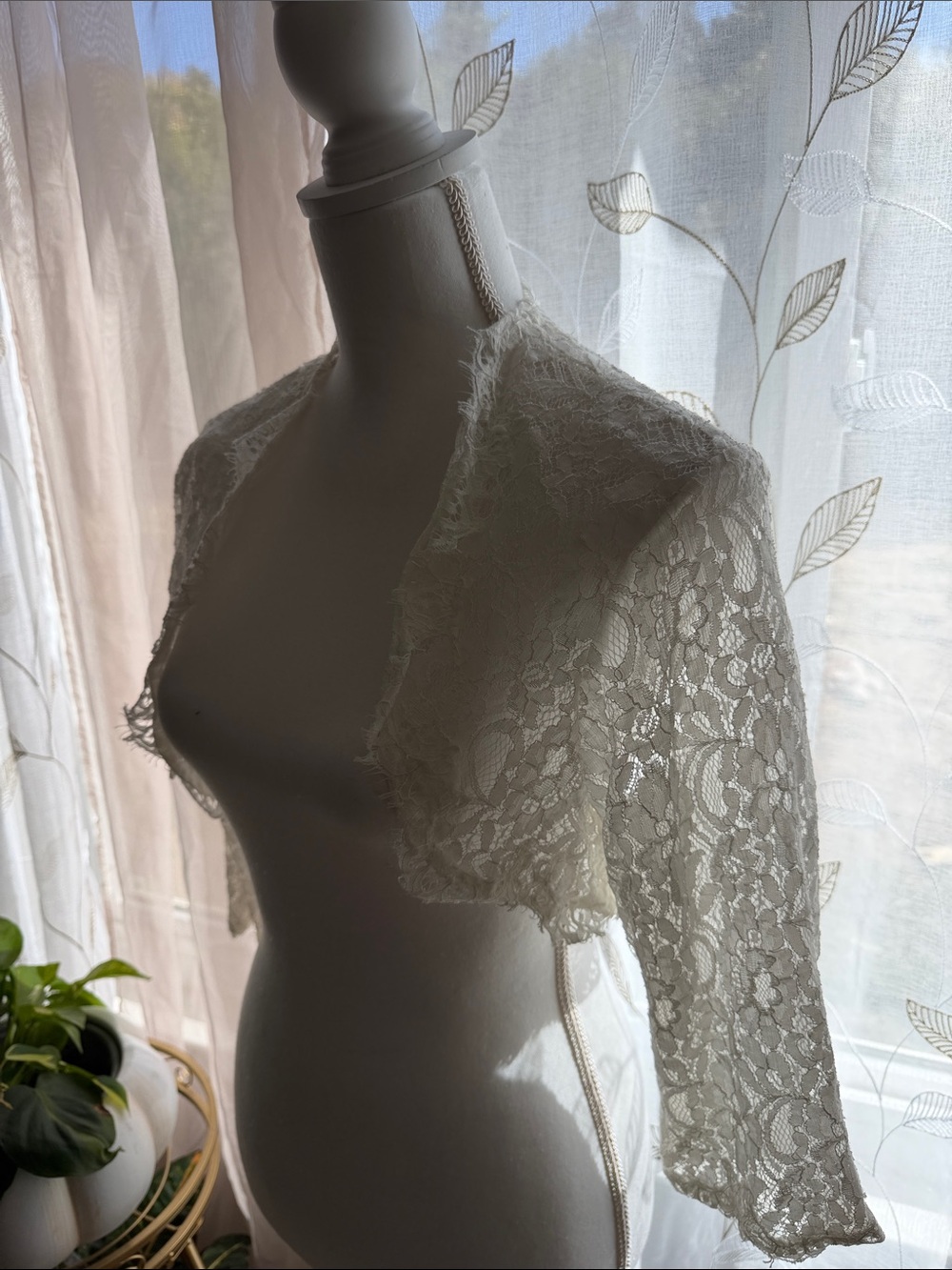 Delicate White Lace Shrug Bolero - Women’s Intimates